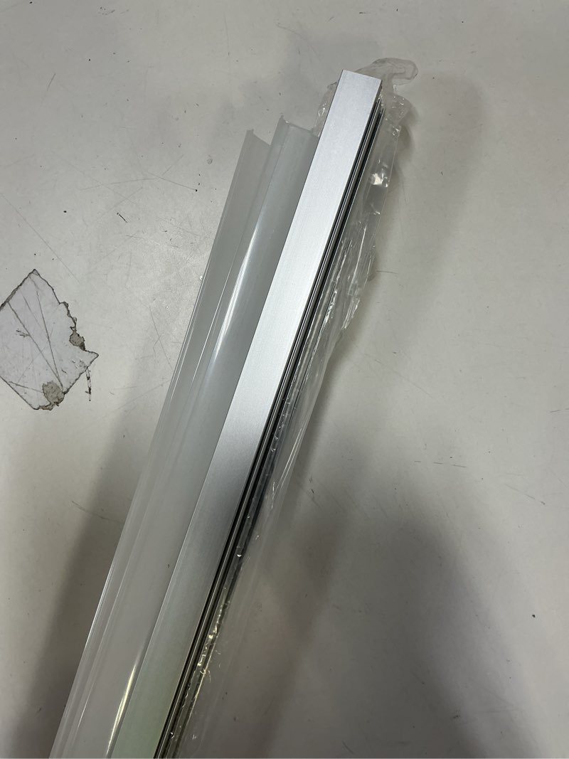 Condition photo showing As Is for hunhun 10-Pack 3.3ft/1Meter U Shape LED Aluminum Channel System with Milky Cover, End Caps and Mounting Clips, Aluminum Profile for LED Strip Light Installations, Very Easy Installation