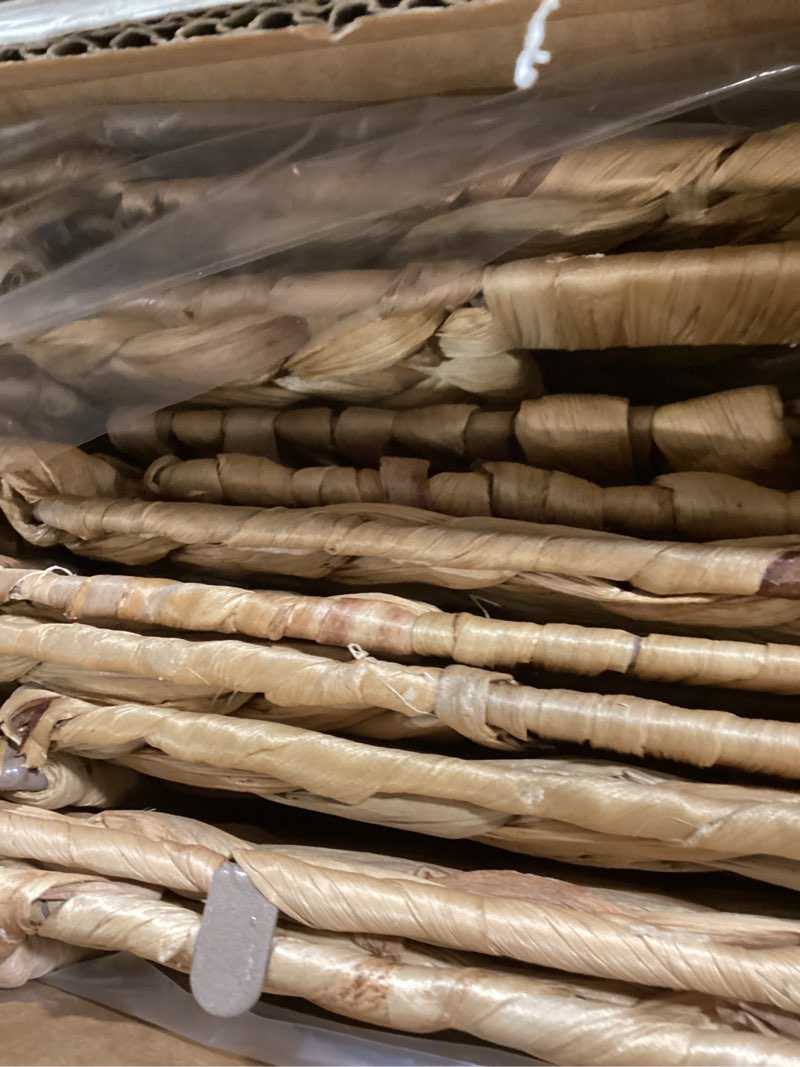 Condition photo showing Good Condition for Storage Baskets 11x11inch Cube Baskets 4 pcs Baskets,Foldable Handwoven Water Hyacinth Laundry Organizer,Cube Storage Baskets