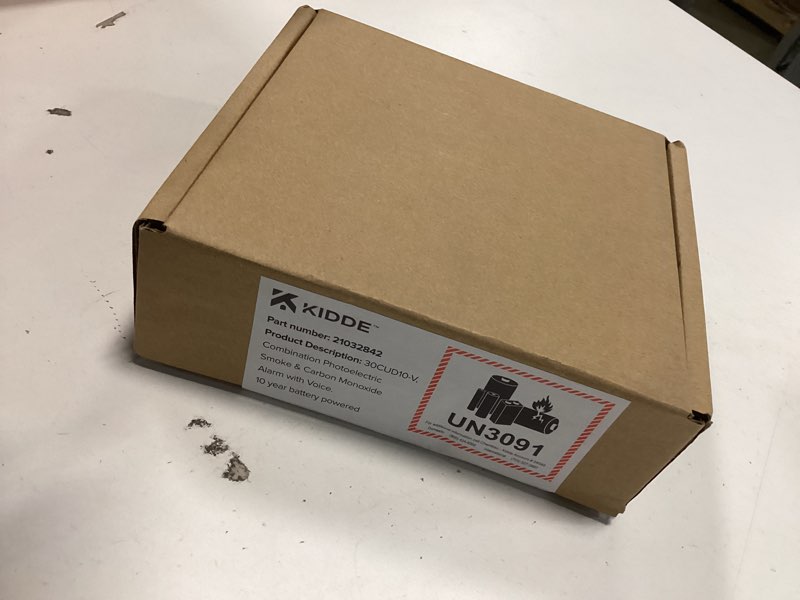 Condition photo showing New/Like New for Kidde Smoke & Carbon Monoxide Detector, 10-Year Battery Powered, Voice Alerts, LED Warning Light Indicators 1 Pack
