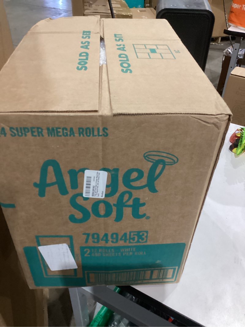 Condition photo showing Good Condition for Angel Soft Toilet Paper, 24 Super Mega Rolls = 144 Regular Rolls, Soft and Strong Toilet Tissue 20 sheet (Pack of 24)