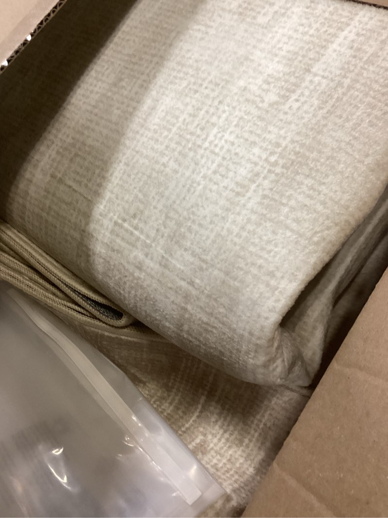 Condition photo showing As Is for Washable Rug 6x9 Area Rugs: Modern Geometric Rugs for Living Room Non Slip Soft Low Pile Moroccan Indoor Carpet for Bedroom Nursery Dining Room Home Office (Beige, 6'x9') Beige 6' x 9' (Rectangular)