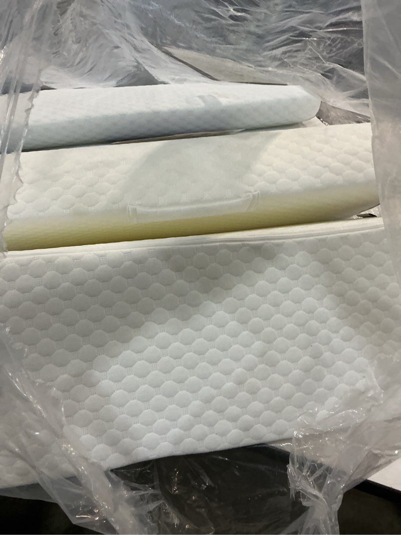 Condition photo showing Good Condition for simpledad wedge pillow for sleeping, orthopedic bed wedge pillow set, 15-in-1 3pcs adjustable memory foam wedge pillows post surgery, 9 &16 & 20 inches height 3-in-1 incline wedges pillows white - 3 piece set