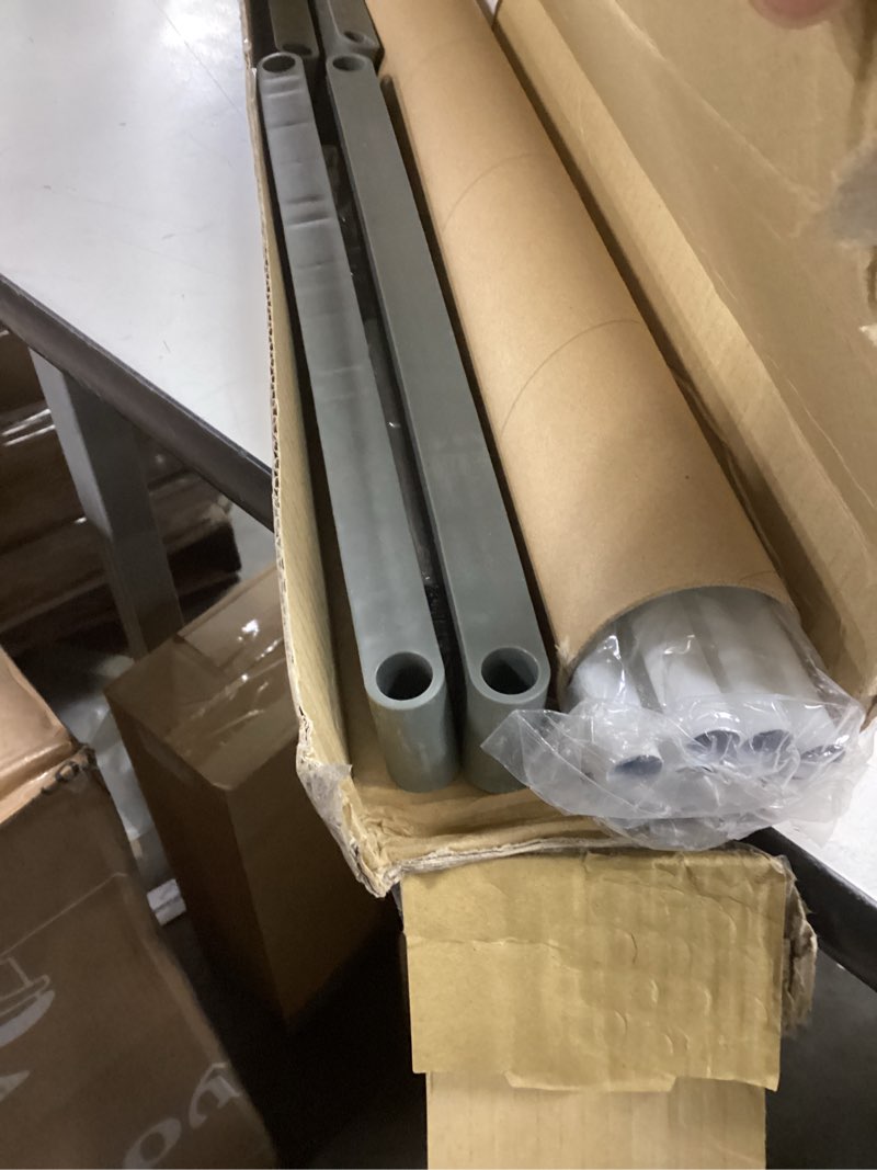 Condition photo showing Good Condition for Shoe Rack - 3-Tier Shoe Organizer for Closet, Bathroom, Entryway - Shelf Holds 15 Pairs Sneakers, Heels, Boots by Home-Complete (White) White 3-Tier