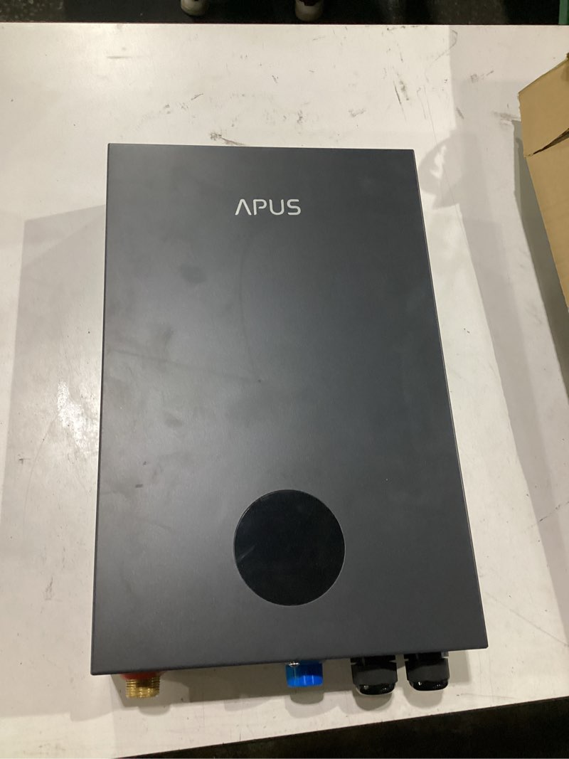 Condition photo showing Good Condition for 27kw tankless water heater electric, apus 240v on demand instant hot water with memory function & led display, energy-saving whole home water heating system, up to 6.5 gpm and space saving design,gray ap-27kw,gray