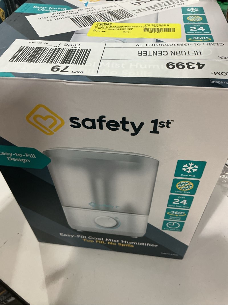 Condition photo showing Good Condition for safety 1st easy-fill cool mist humidifier, white