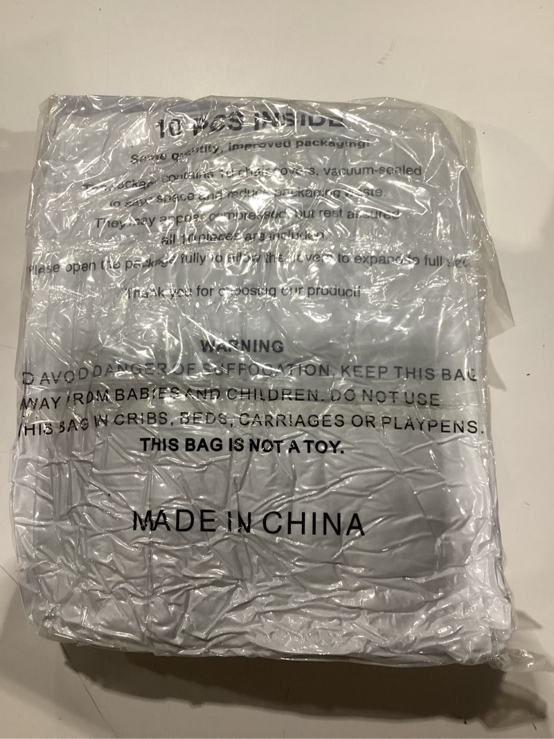 Condition photo showing New/Like New for 100 pieces white chair covers - versatile stretch polyester spandex dining chair slipcovers for dining, party, wedding, banquet, and more white 100pcs