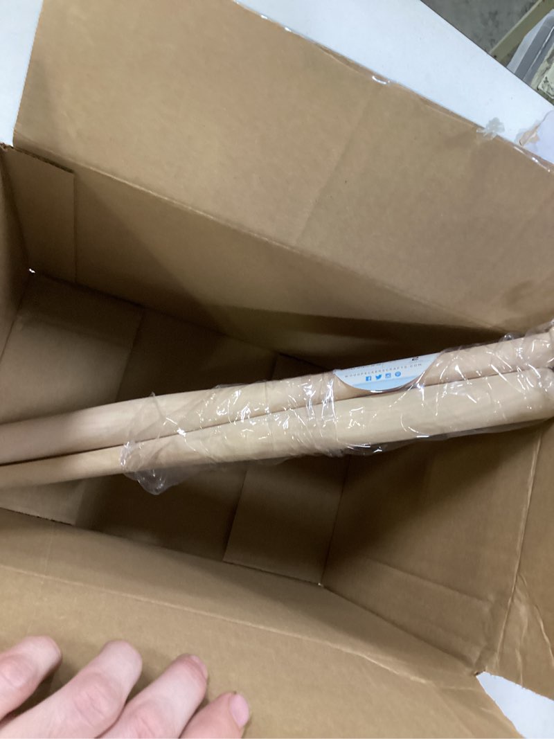 Condition photo showing As Is for Wood Baseball bat 17-3/4 Inch Pack of 2 Unfinished Mini Wood Baseball Bat, Small Bat, Party Decor, Bedroom, Crafts, by Woodpeckers 2 18 Inch