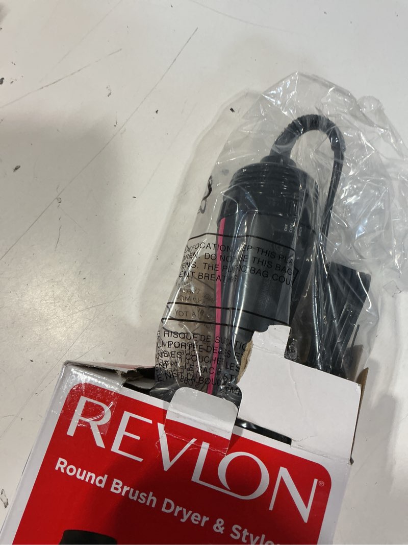Condition photo showing New/Like New for revlon one step root booster round brush dryer and hair styler | fight frizz and add volume, appliance tool (1-1/2 in)