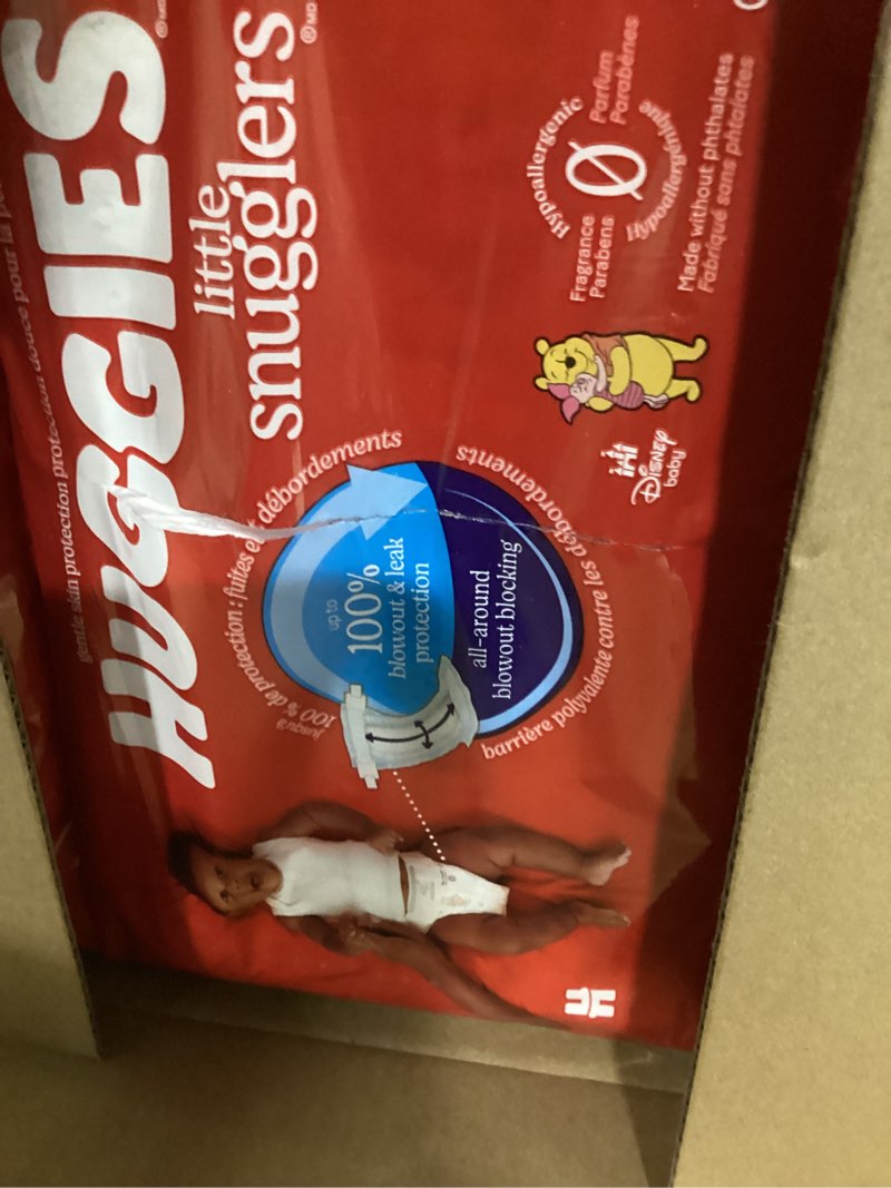 Condition photo showing Good Condition for Huggies Size 1 Diapers, Little Snugglers Diapers, Size 1 (8-14 lbs), 198 Count (6 Packs of 33), Packaging May Vary Size 1 198