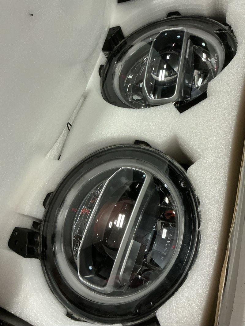 Condition photo showing Good Condition for dot approved 9 inch round led headlights replacement for 2018-2025 jeep wrangler jl jlu unlimited gladiator jt accessories sealed beam front head light lamp bulb