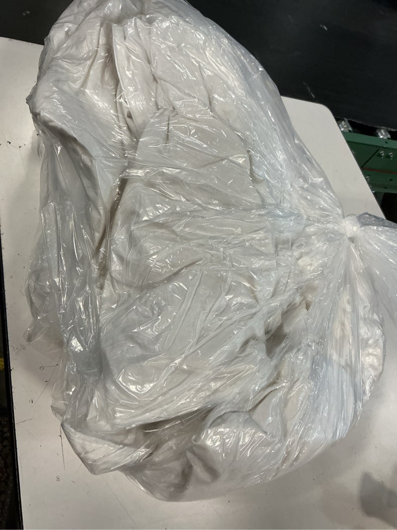 Condition photo showing As Is for quince lightweight premium down comforter, king/cal king, down