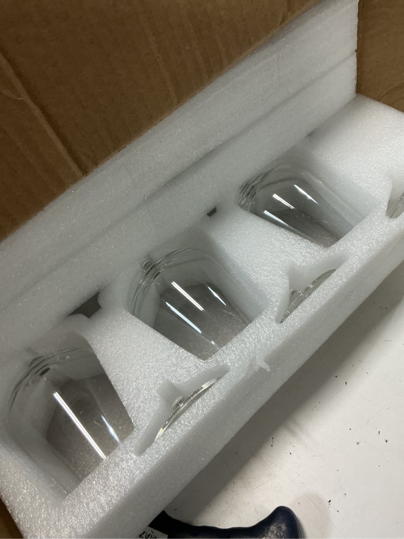 Condition photo showing New/Like New for 12oz wine glass 12 pack, sturdy stemmed glass wine cups for red/white, home, parties & resturants 12 pieces, 12 ounce