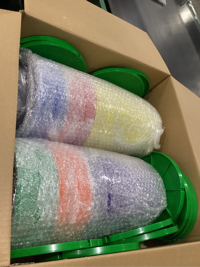 Condition photo showing Good Condition for WILLBOND 12 8" Christmas Gumdrop Pathway Lights - Walkway Colorful Sugar Coated with LED C9 Bulbs Outdoor Decoration for Winter Holiday Lawn, Yard & Garden (6 in 1,Rainbow)