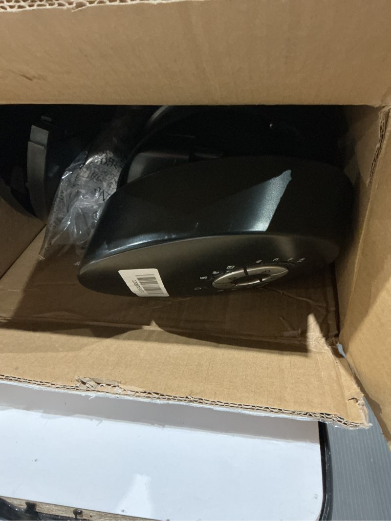 Condition photo showing As Is for seville classics ultraslimline indoor bladeless oscillating tower fan quiet cooling led display space-saving for home w/ remote and 7.5h timer, black combo, 40" 4-speed / 17" 3-speed (75 degrees) black combo 40" 4-speed & 17" 3-speed