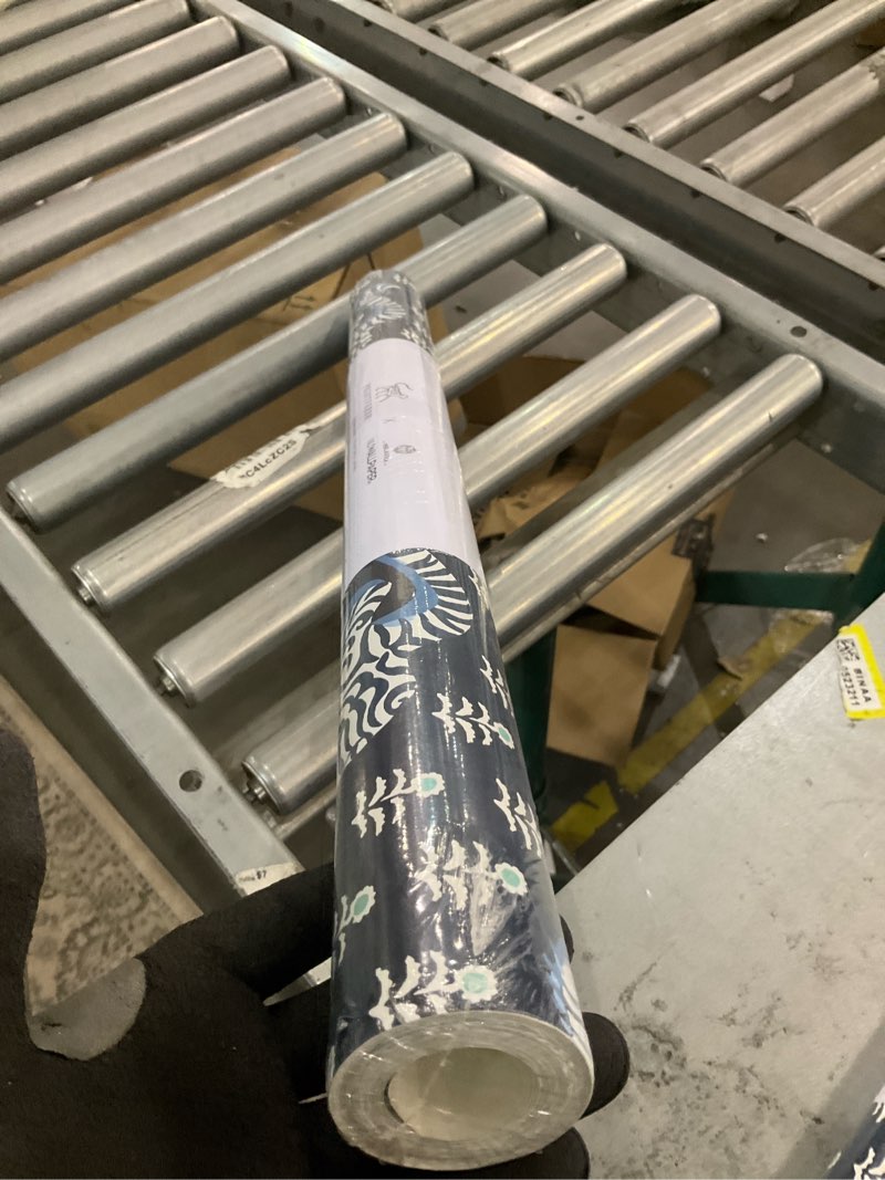 Condition photo showing New/Like New for Light Blue Bagheera Peel and Stick Wallpaper