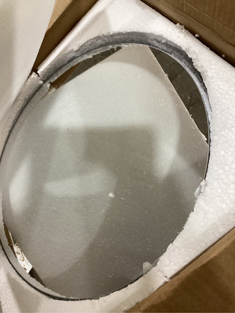 Condition photo showing Good Condition for houseables mirror centerpieces for tables, round mirrors for centerpieces, mirrored trays, round table plate tray, circle, glass charger, wedding, center piece, small, base, candle, 12 inch, 12 pack silver 12 inch