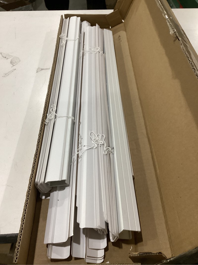 Condition photo showing Good Condition for AIRLAJYID Cordless Vinyl Mini L Blinds 23" W x 64" H, 1" Slat White Horizontal Windows L Blind for D