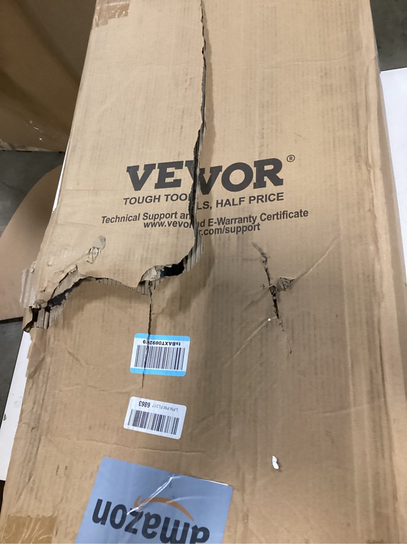 Condition photo showing Good Condition for VEVOR Portable Tradeshow Podium Table, 51.18" x 18.31" x 37.4", Display Exhibition Counter Stand Booth Fair with Wall, Foldable Promotion Retail Bar Table Pop Up Podium with Storage Rack, Carrying Bag 51.18 INCH