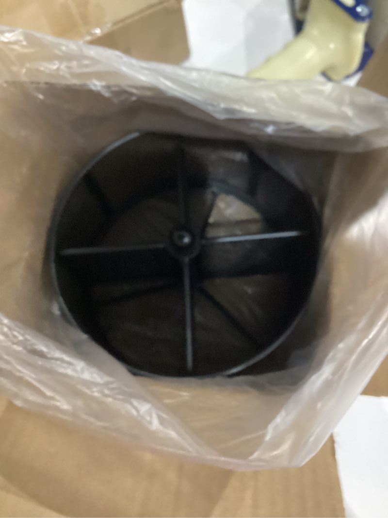 Condition photo showing As Is for 360° Rotating Silverware Utensil Caddy Holder with 4 Compartments Black Metal Mesh Silverware Caddy for Spoon Fork Holder Party Kitchen Countertop Buffet Picnic Camping Outdoor Barbecue