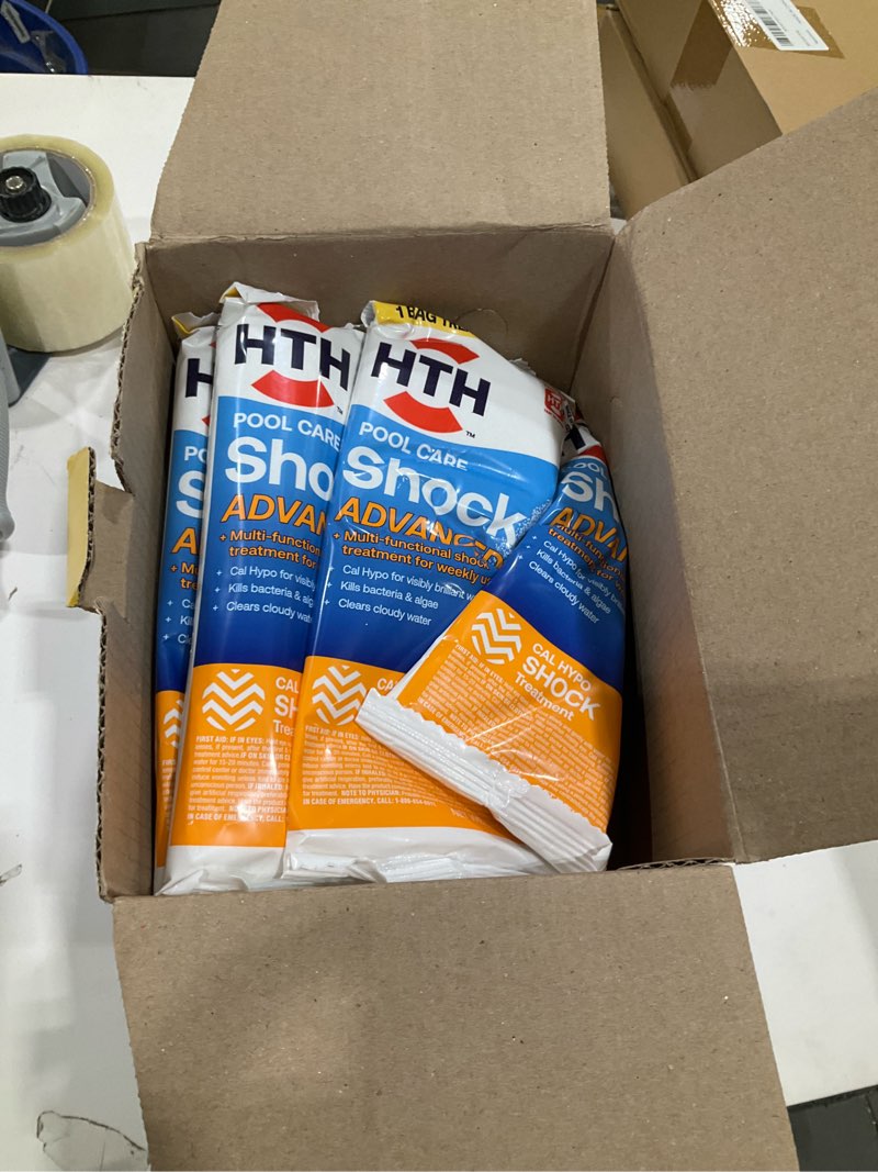 Condition photo showing Good Condition for hth 52037 swimming pool care shock advanced, swimming pool chemical, cal hypo formula (12 pack)