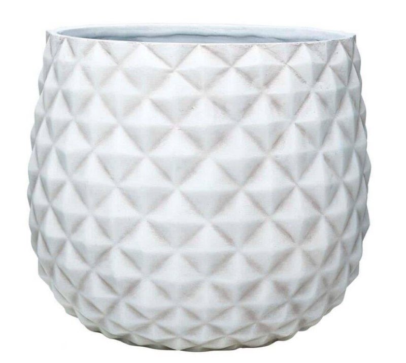 (Box of 4 pcs) 12-Inch White High Pineapple Planter CMX-069737