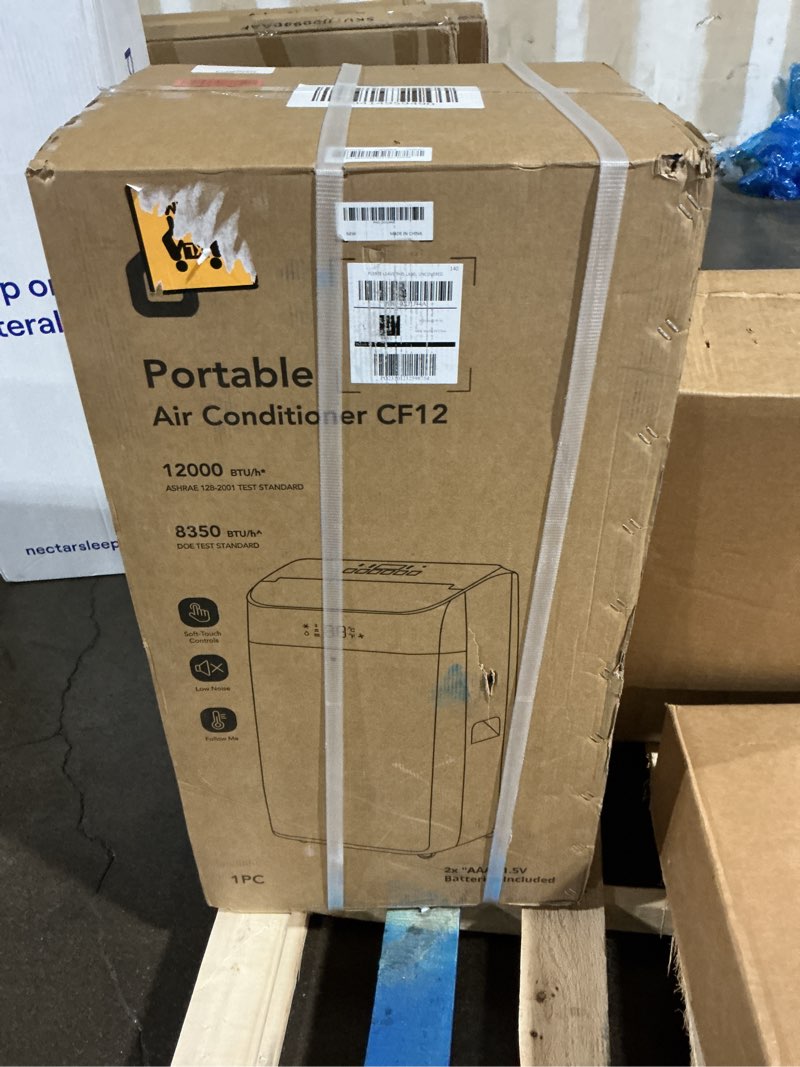 12000BTU Portable Air Conditioner Cools Up to 550 Sq.Ft, 3-In-1 AC Unit with Cooling/Dry/Fan Modes, 