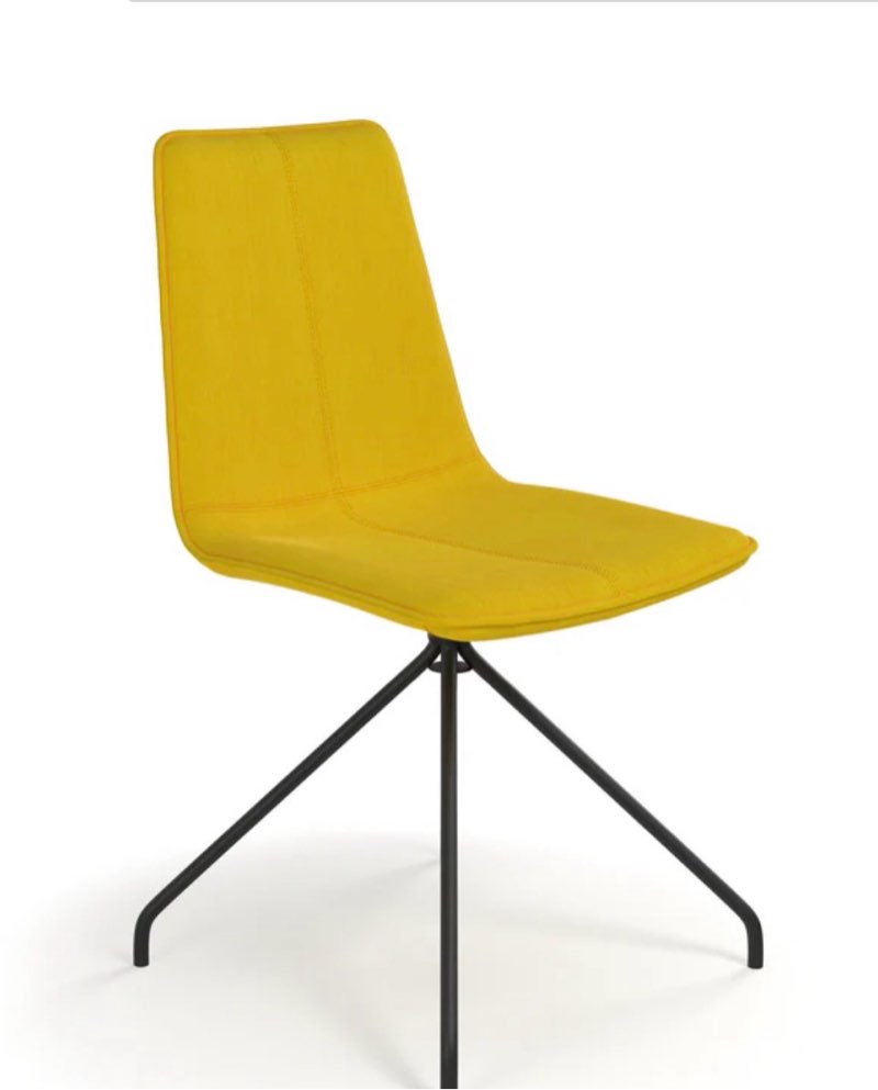 Arco Velvet Visitor Chair gold 1 pcs