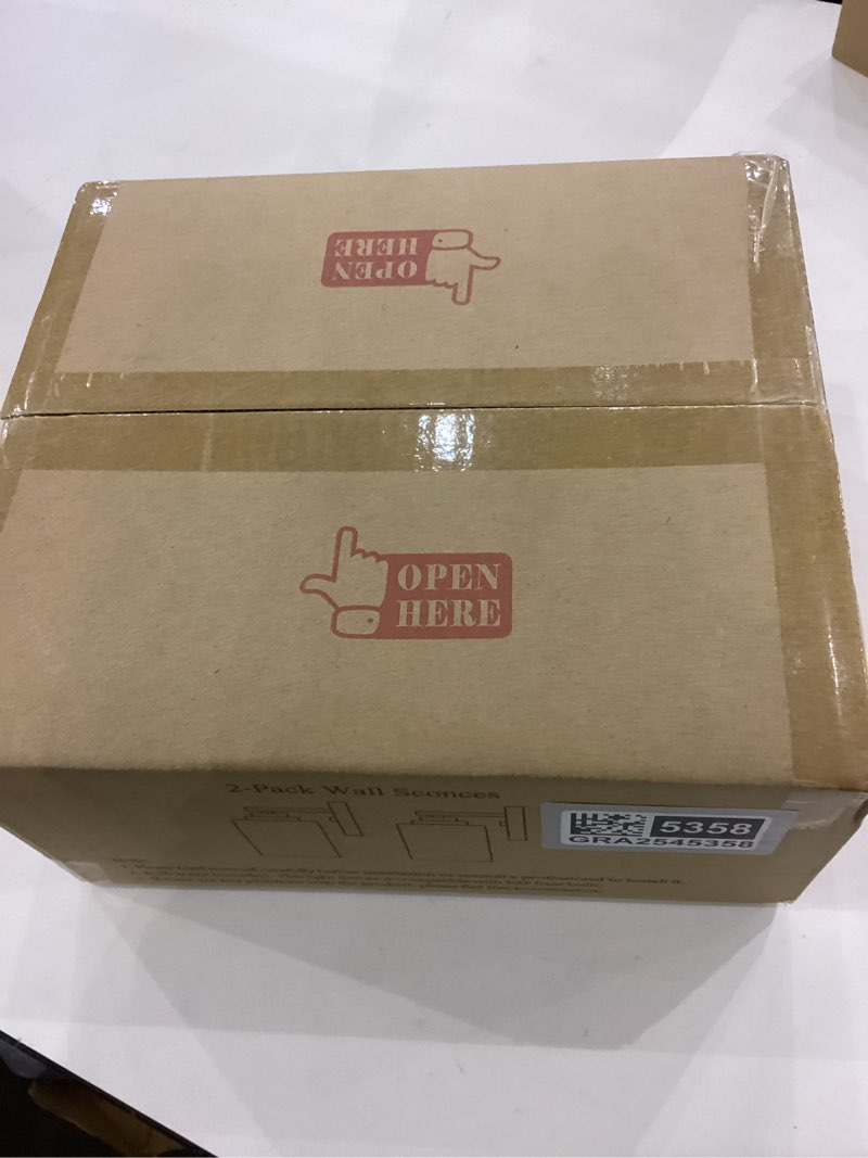 Condition photo showing New/Like New for VerRon Wall Sconces, Gold Bathroom Light Fixtures, Modern Vanity Lights, Sconces Wall Lighting with Clear Glass, Sconces Wall Decor Set of 2, Light Fixture for Mirror, Living Room, Bedroom, Hallway Gold 2-Light