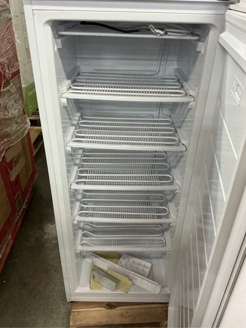 Condition photo showing As Is for Hamilton Beach 10 cu. ft. Upright Freezer