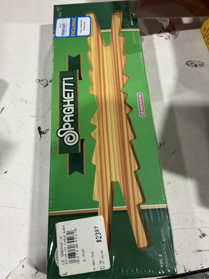 Condition photo showing New/Like New for le sserafim - 1st single album 'spaghetti' knocking basil (walmart exclusive) - cd