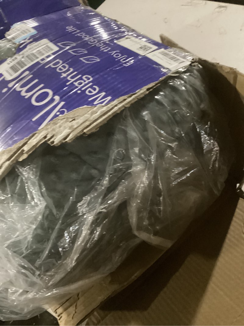 Condition photo showing New/Like New for alomidds weighted blanket (60"x80",15lbs queen size - grey), weighted blankets for adults and kids, cooling breathable soft and comfort minky, heavy blanket microfiber material with glass beads a(grey) 60"x80" 15lbs