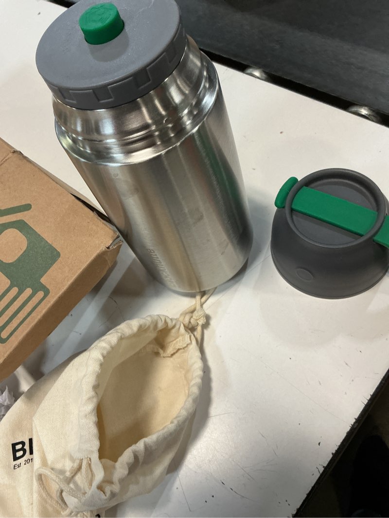 Condition photo showing Good Condition for blockhütte soup thermos for adults - 34 oz vacuum stainless steel thermal lunch box, leakproof thermos for hot food, wide mouth insulated food jar silver 34 oz
