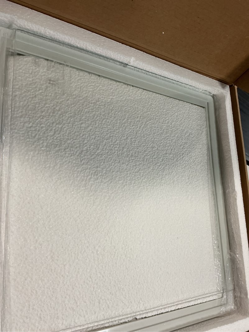 Condition photo showing New/Like New for 241969501 refrigerator shelf frame with glass compatible with frigidaire refrigerator, refrigerator drawer cover for refrigerator replacement shelf with 240443384 glass
