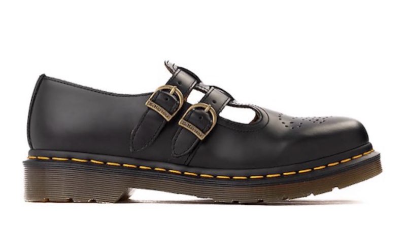 Dr. Martens Womens 8065 Perforated Leather Mary Janes size:8 ,5