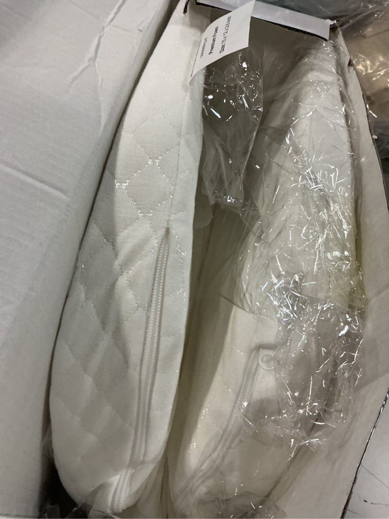 Condition photo showing New/Like New for baby wedge pillow for newborn, incline, waterproof, pregnancy wedge, premium foam with removable cover, 15 x 12 x 2.6 inches