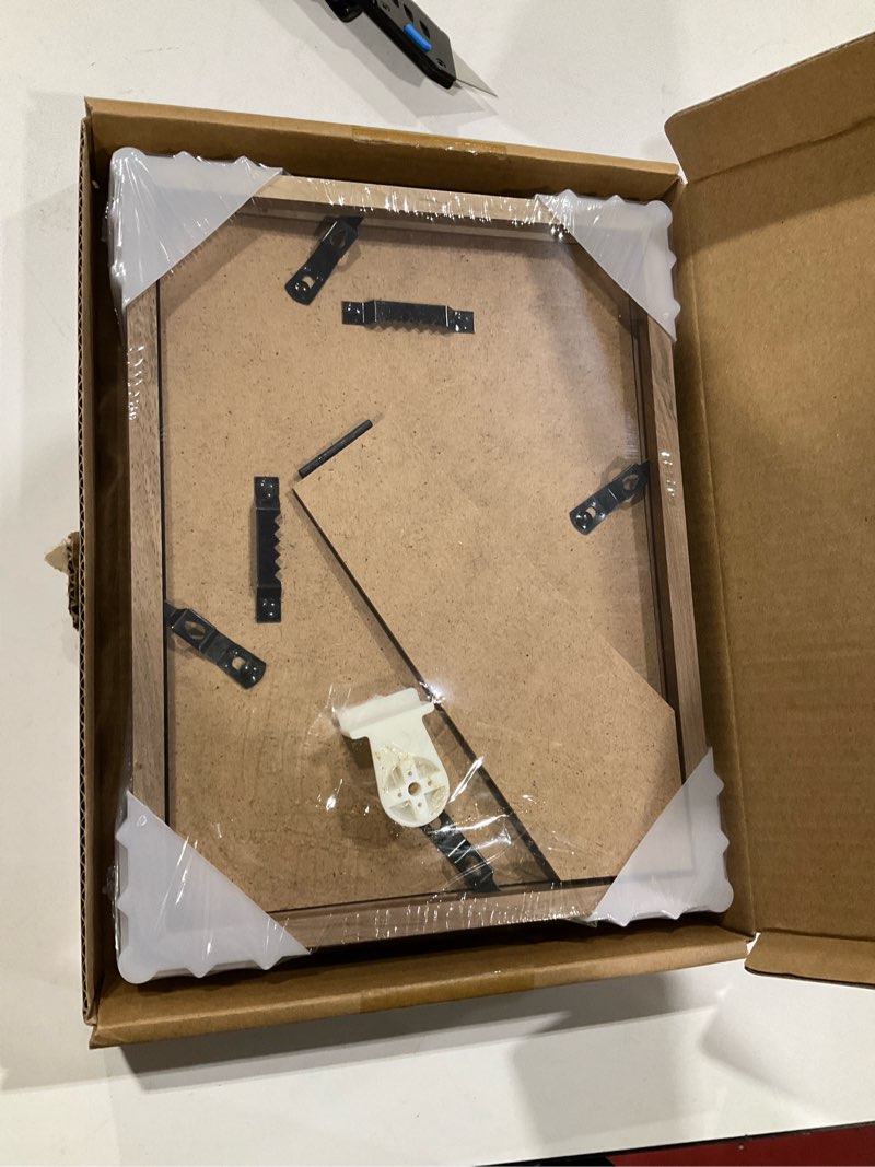 Condition photo showing Good Condition for 6x8 Picture Frame Wood with Mat, Natural Solid Walnut Wooden Photo Frames with Tempered Glass for Hanging or Tabletop Displaying Horizontally or Vertically Walnut 6x8