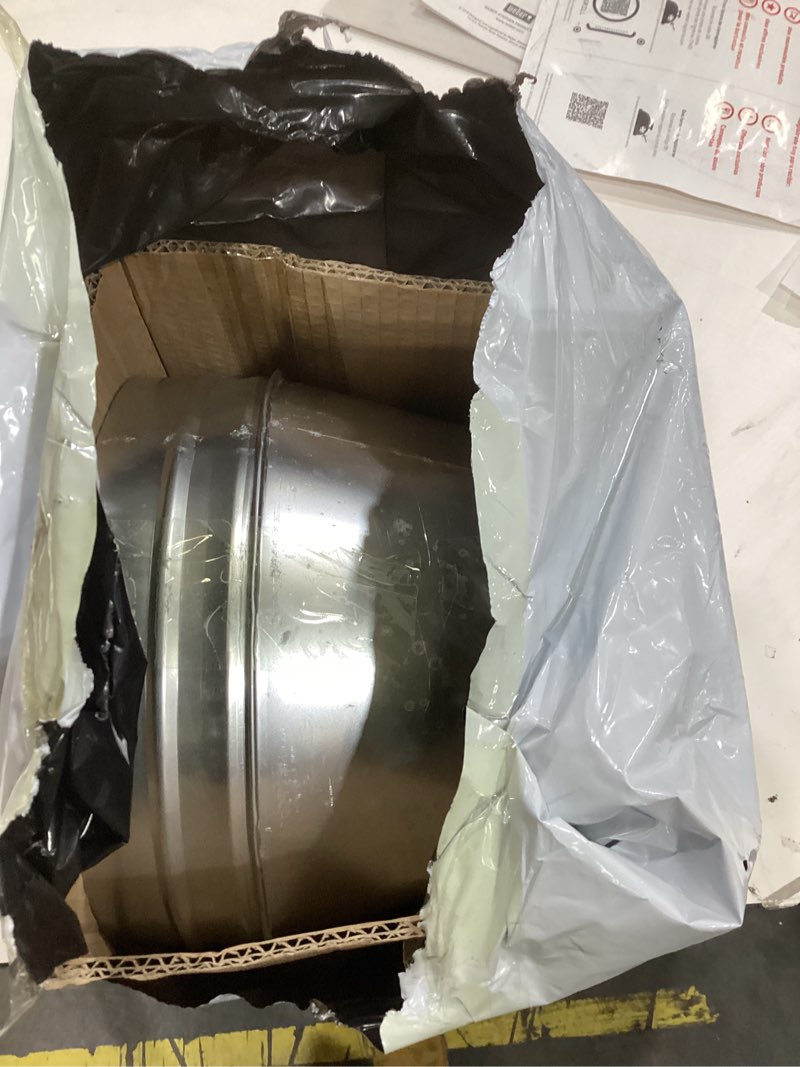 Condition photo showing New/Like New for patikil 10 inch to 8 inch round duct reducer increaser connector, galvanized steel adapter pipe fitting for bathroom kitchen ventilation systems, silver tone