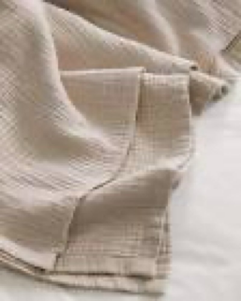 quince 100% organic cotton gauze blanket king/cal king dune