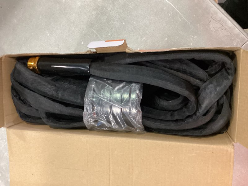 Condition photo showing Good Condition for 100 ft garden hose, non-expanding water hose, ultra flexible, burst-resistant, kink-free, high-pressure garden hose for easy all-weather use on lawns, gardens, and outdoor cleaning