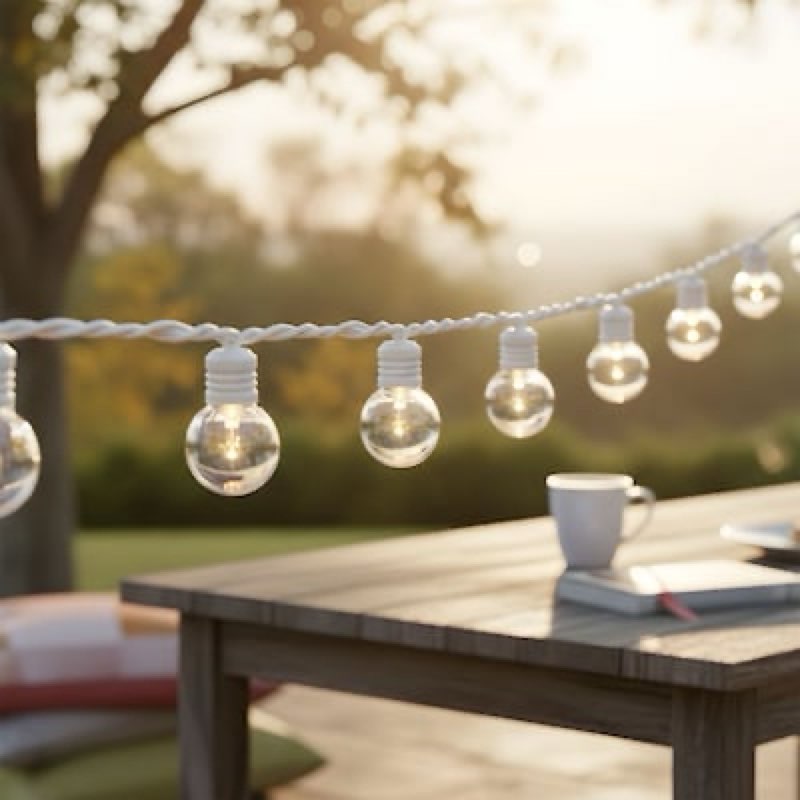 1k+ bought last week harbor breeze 48-ft plug-in white indoor/outdoor string light with 100 white -light led globe bulbs