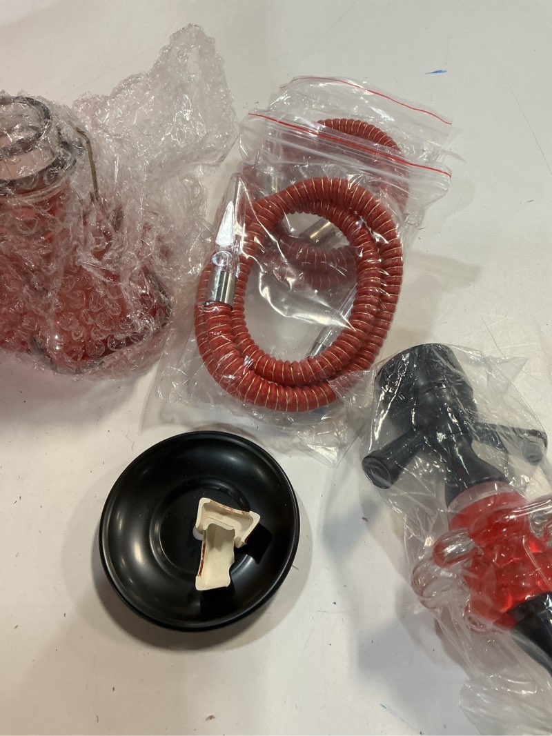 Condition photo showing As Is for 14\" Premium 2-Hose Hookah Set - Complete Portable Kit with Case, 20 Tips & 50 Foils | for Home Use (similar to stock photo)