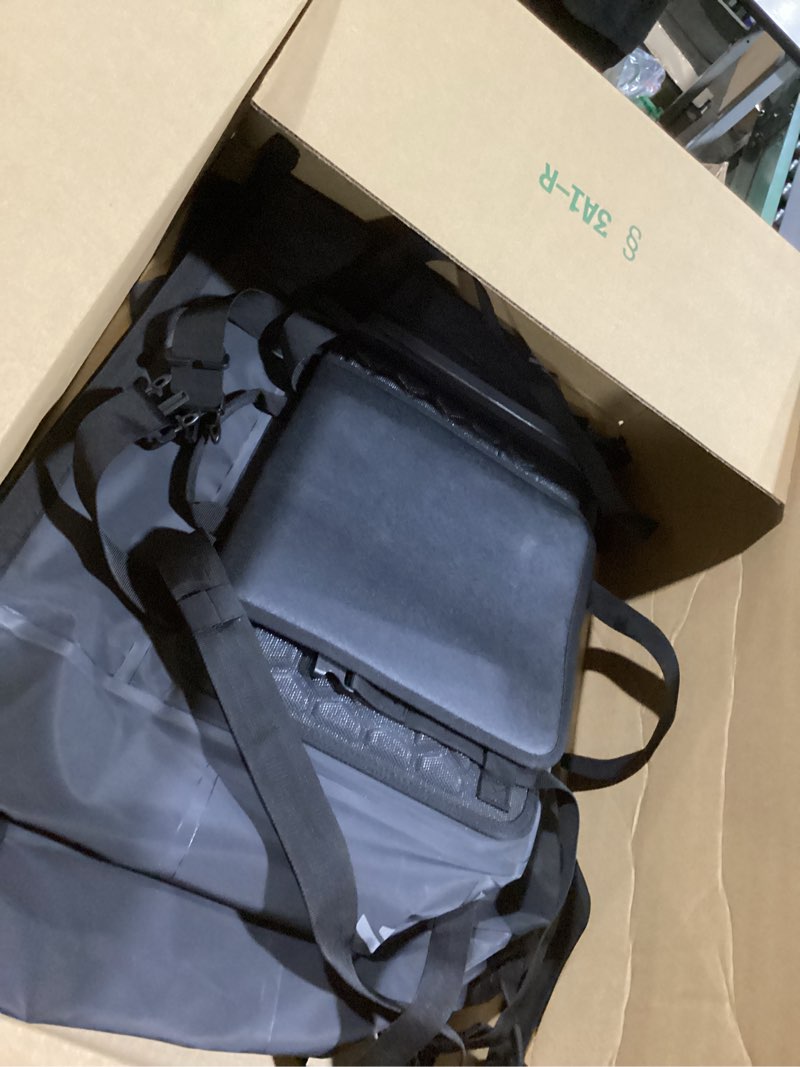 Condition photo showing Good Condition for motorcycle tail bag front bumper bag, 12l roll-top waterproof motor saddle panniers luggage bags for motorcy-black(12l) 12l-black