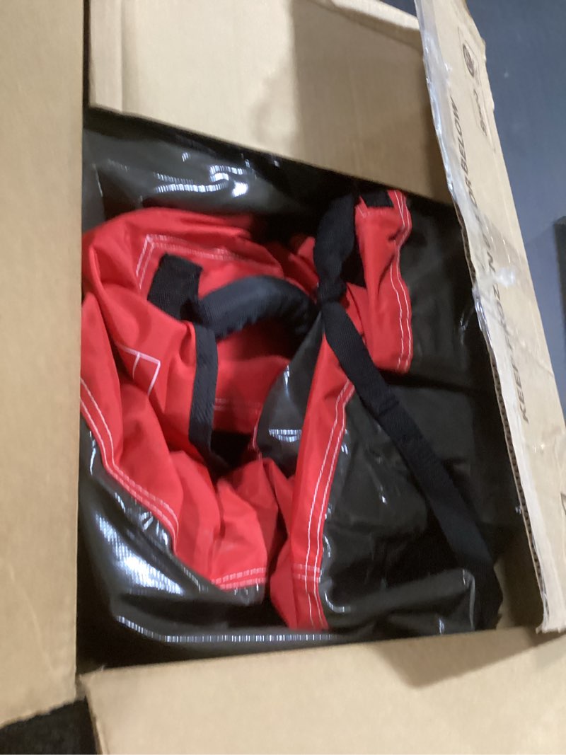 Condition photo showing Good Condition for QPAU 2-Person Inflatable Snow Tube with Dual Backrests & Tow Rope, Heavy Duty Canvas-Covered Blow Up Snow Sled with Handles, Fast Inflation Air Valves, Premium Snow Tubes for Kids & Adults