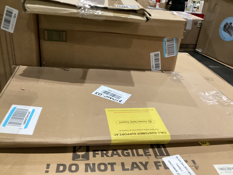 Condition photo showing New/Like New for Sink Grid 26" X 14 1/16", Kitchen Sink Grid, Sink Protectors for Kitchen Sinks, Stainless Steel Material, Sink Bottom Grid with Rear Drain for Single Bowl (26" X 14 1/16") 26" X 14 1/16" with Rear Drain