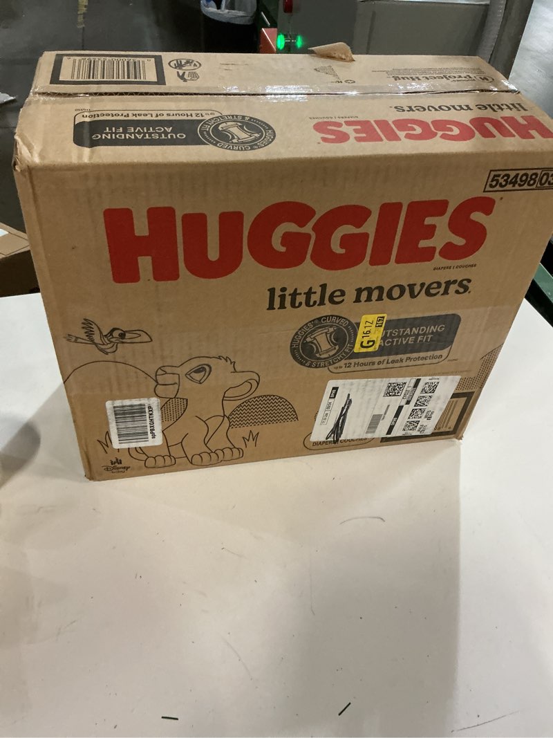 Condition photo showing New/Like New for ((Size 4 ))Huggies Size 4 Diapers, Little Movers Baby Diapers, Size 4 (22-37 lbs), 140 Ct (2 Packs of 70) 