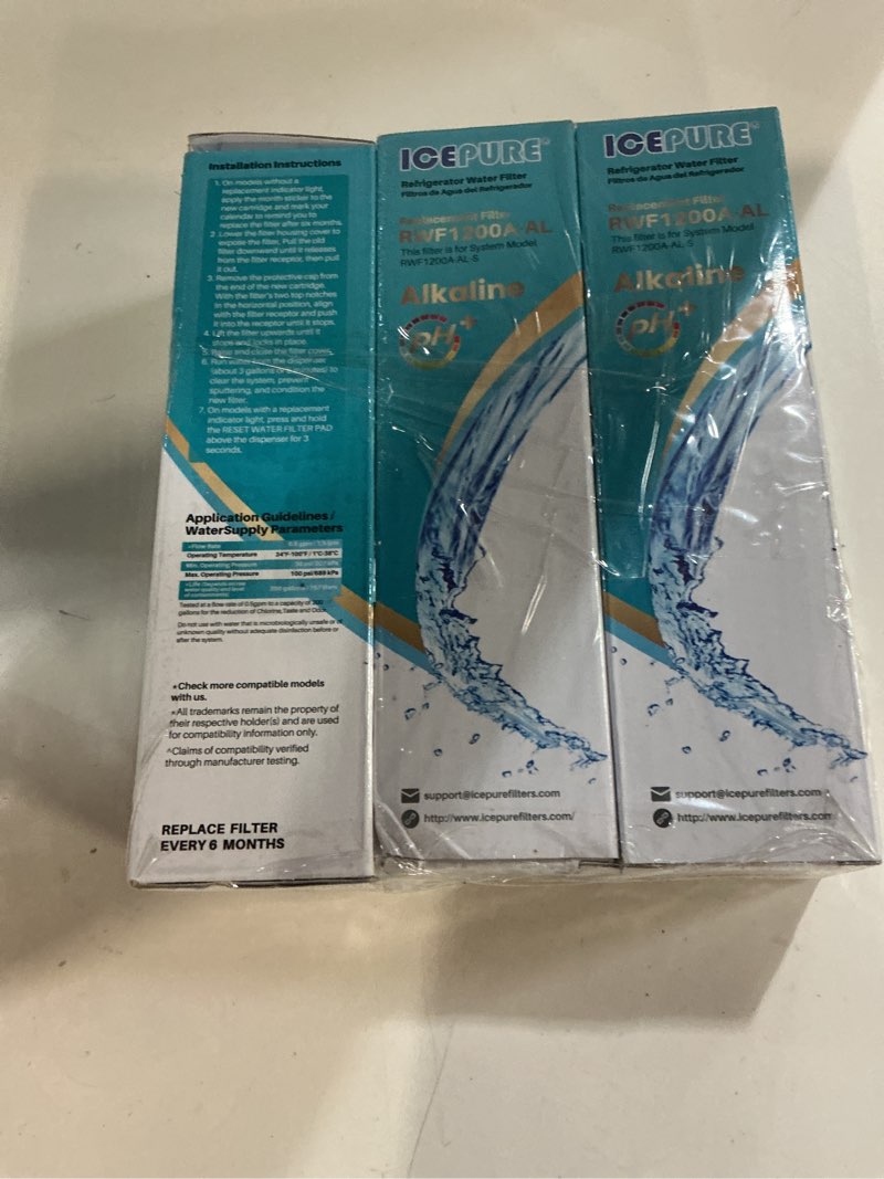 Condition photo showing New/Like New for icepure alkaline adq36006101 refrigerator water filter replacement for lg lt700p, kenmore elite 46-9