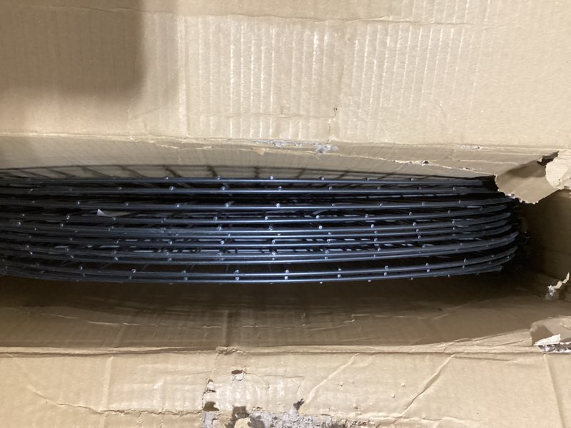 Condition photo showing Good Condition for Decorative Garden Fence Animal Barrier with Gate 40 in(H)×27.6 Ft(L) 12 Panels, Dog Rabbit Fencing Arched Rustproof Metal No Dig Pet Outdoor Garden Fence for Yard, Patio, Flower Bed 40in(H)x27in(L) 11 Panels+1 Gate