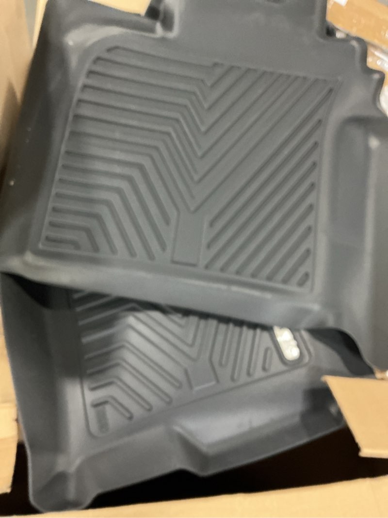 Condition photo showing Good Condition for YITAMOTOR Floor Mats for 2019-2026 Chevrolet Silverado/GMC Sierra 1500 & 2020-2026 Chevy Silverado/GMC Sierra 2500HD/3500HD Crew Cab With Underseat Storage Box Bucket Seat, 1st & 2nd Row, Black 2019-2026 w/ Rear Under Seat Storage Box