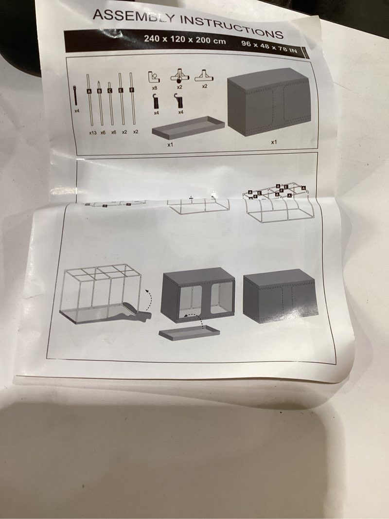 Condition photo showing Good Condition for zazzy Large Grow Tent 96"x96"x78", High Reflective Mylar Grow Room with Observation Window, Removabl