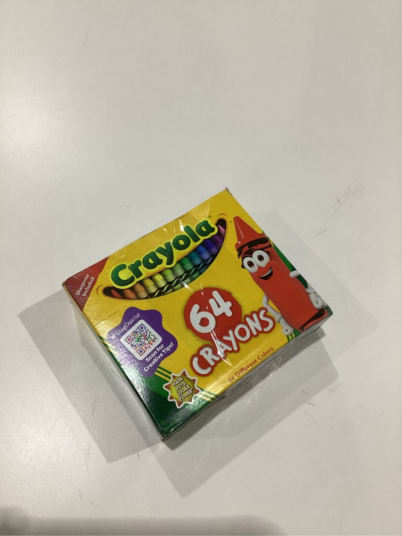Condition photo showing As Is for 64-Pack Crayons with Sharpener, USED